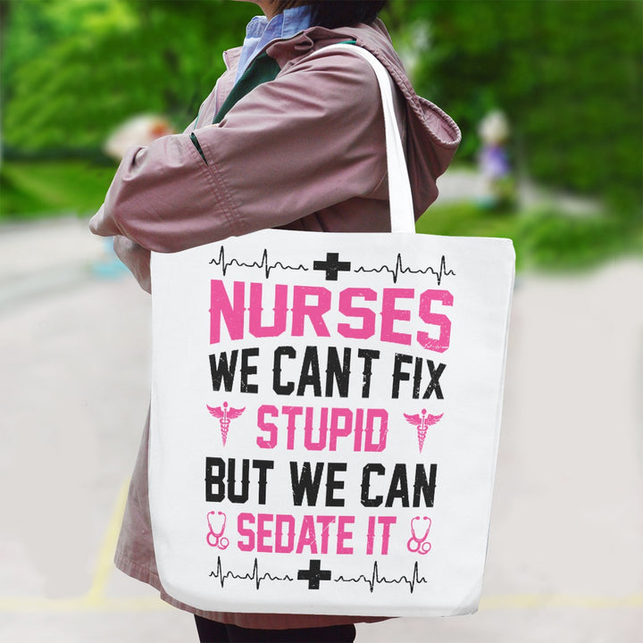 Can't Fix Stupid - Canvas Bag With Shoulder Strap