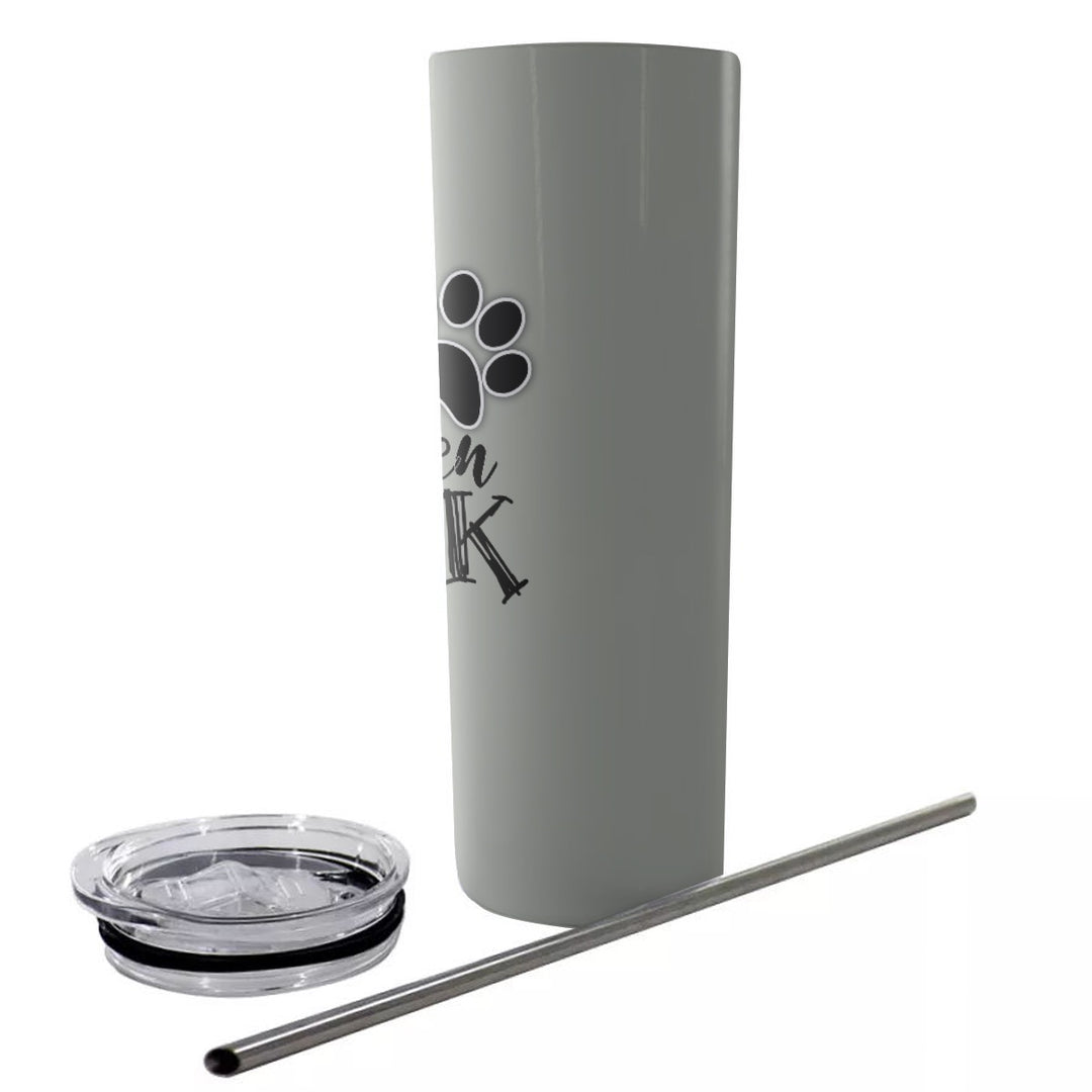 My Children Bark - Glitter Tumbler With Stainless Steel Straw 20oz