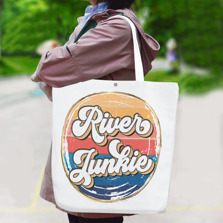 River Junkie - Canvas Bag With Shoulder Strap