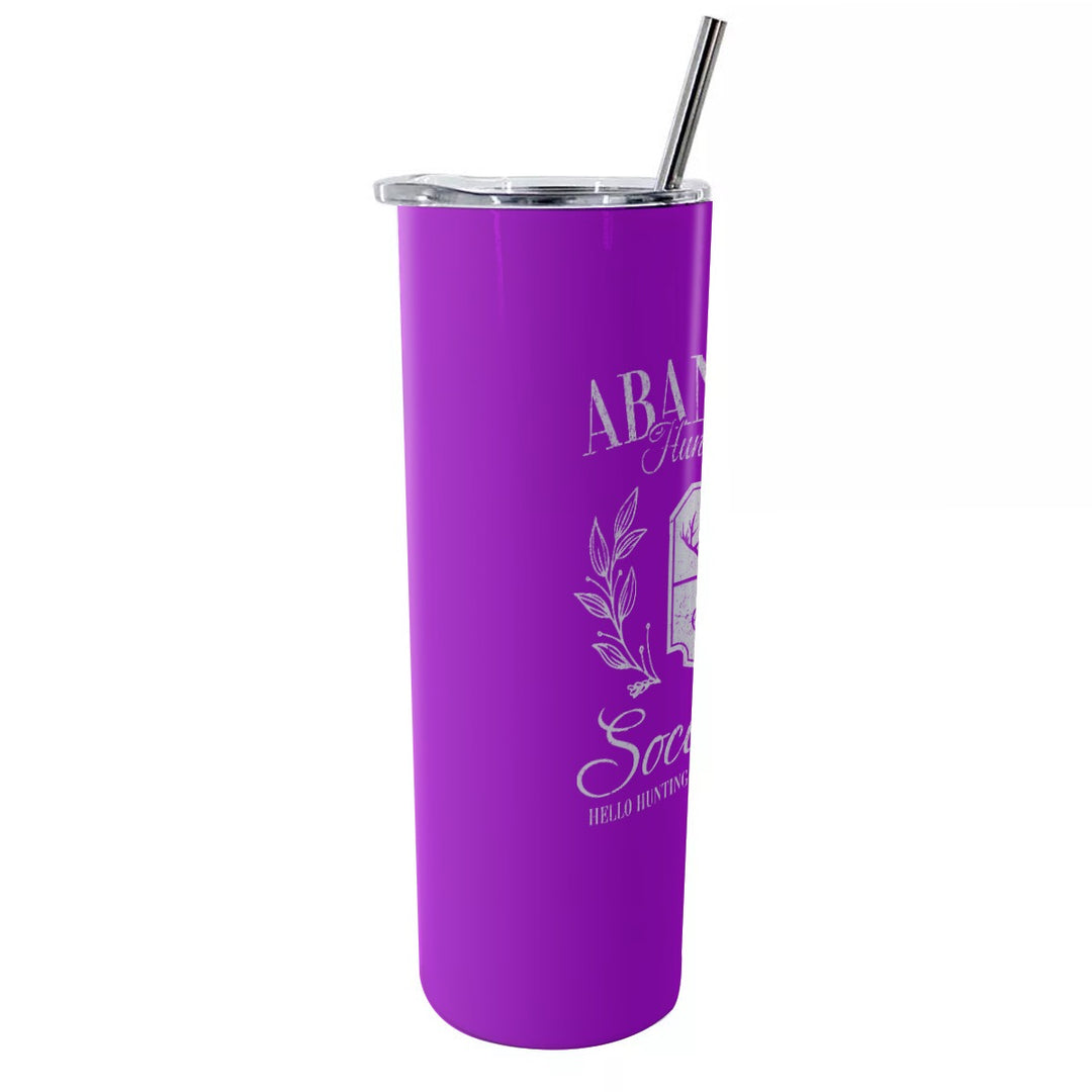 Abandoned Hunting Wives - Glitter Tumbler With Stainless Steel Straw 20oz