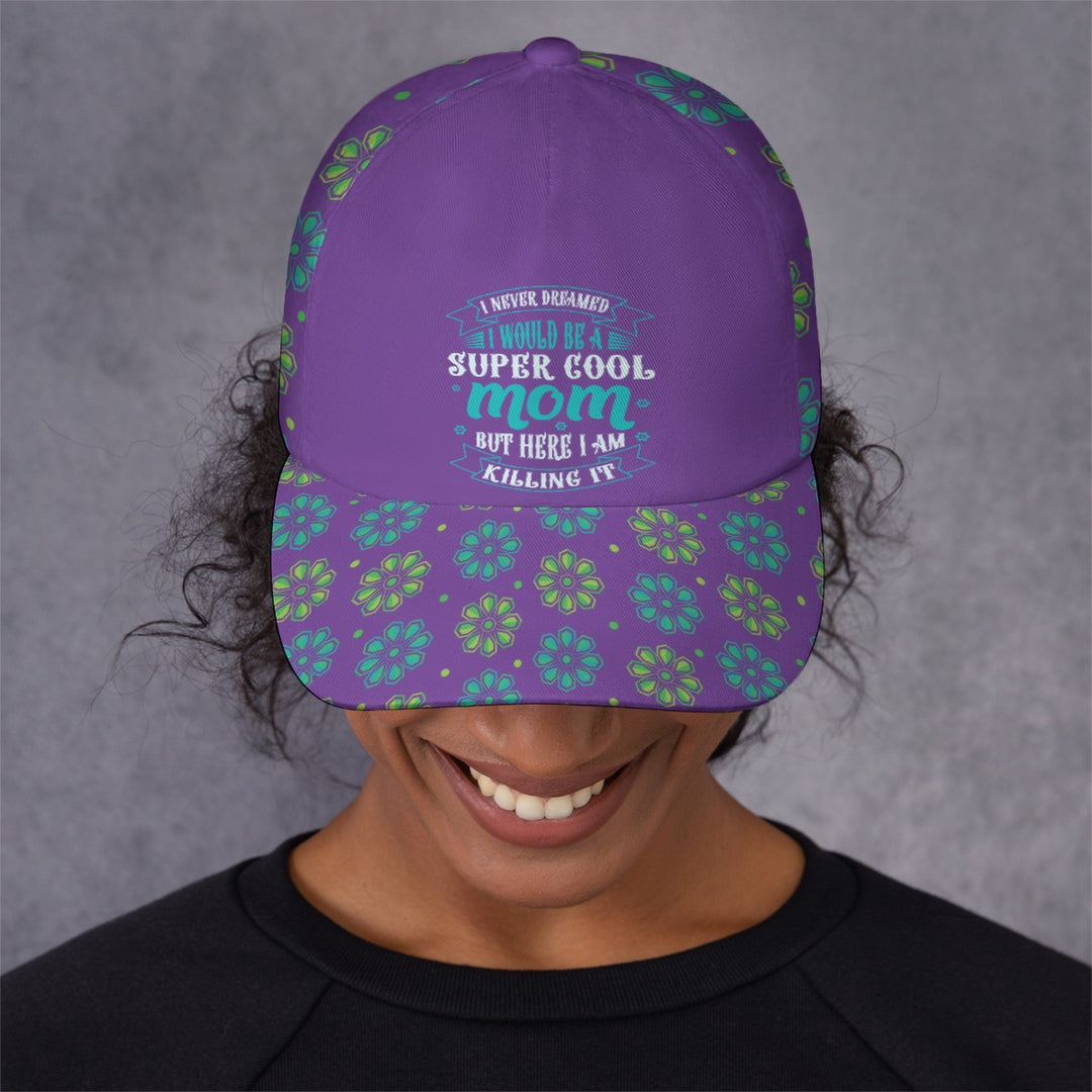 Super Cool Mom - All-Over Print Peaked Cap With Box