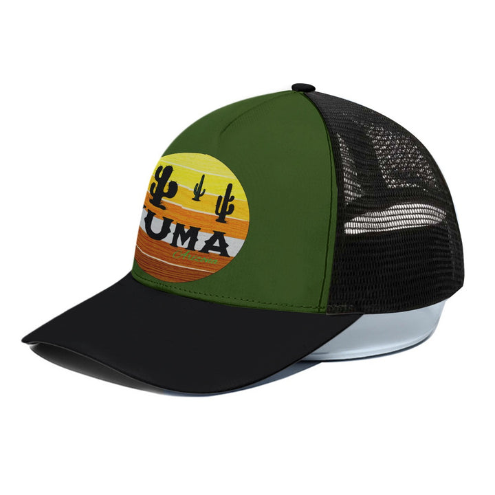 Yuma - Unisex Trucker Hat With Black Half-mesh