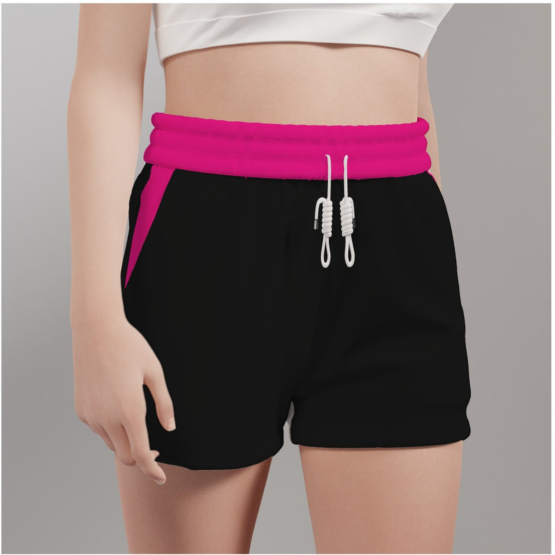 Hot Pink - All-Over Print Women's Casual Shorts