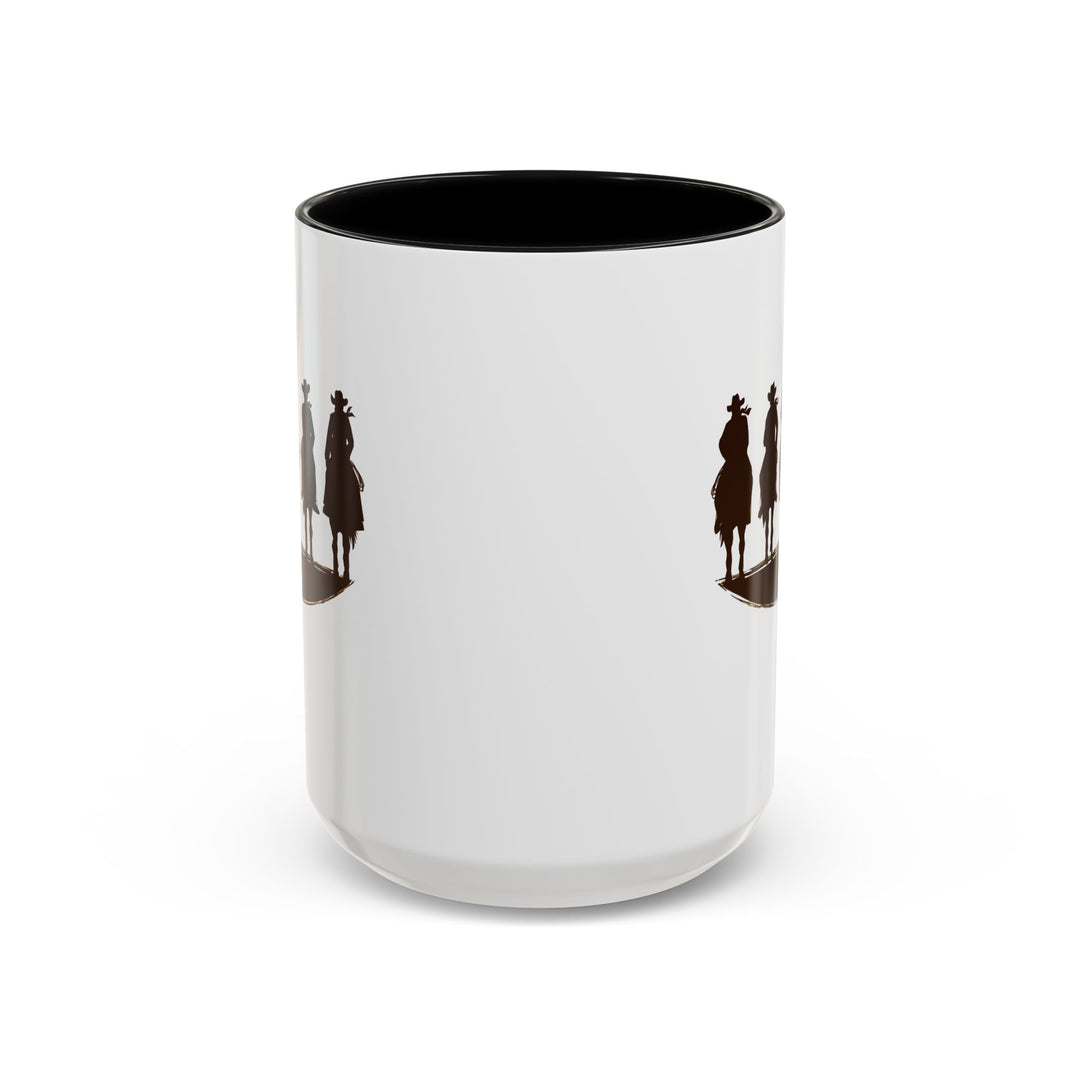 Cowboy Silhouette - Accent Coffee Mug (11, 15oz)