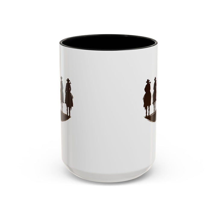 Cowboy Silhouette - Accent Coffee Mug (11, 15oz)