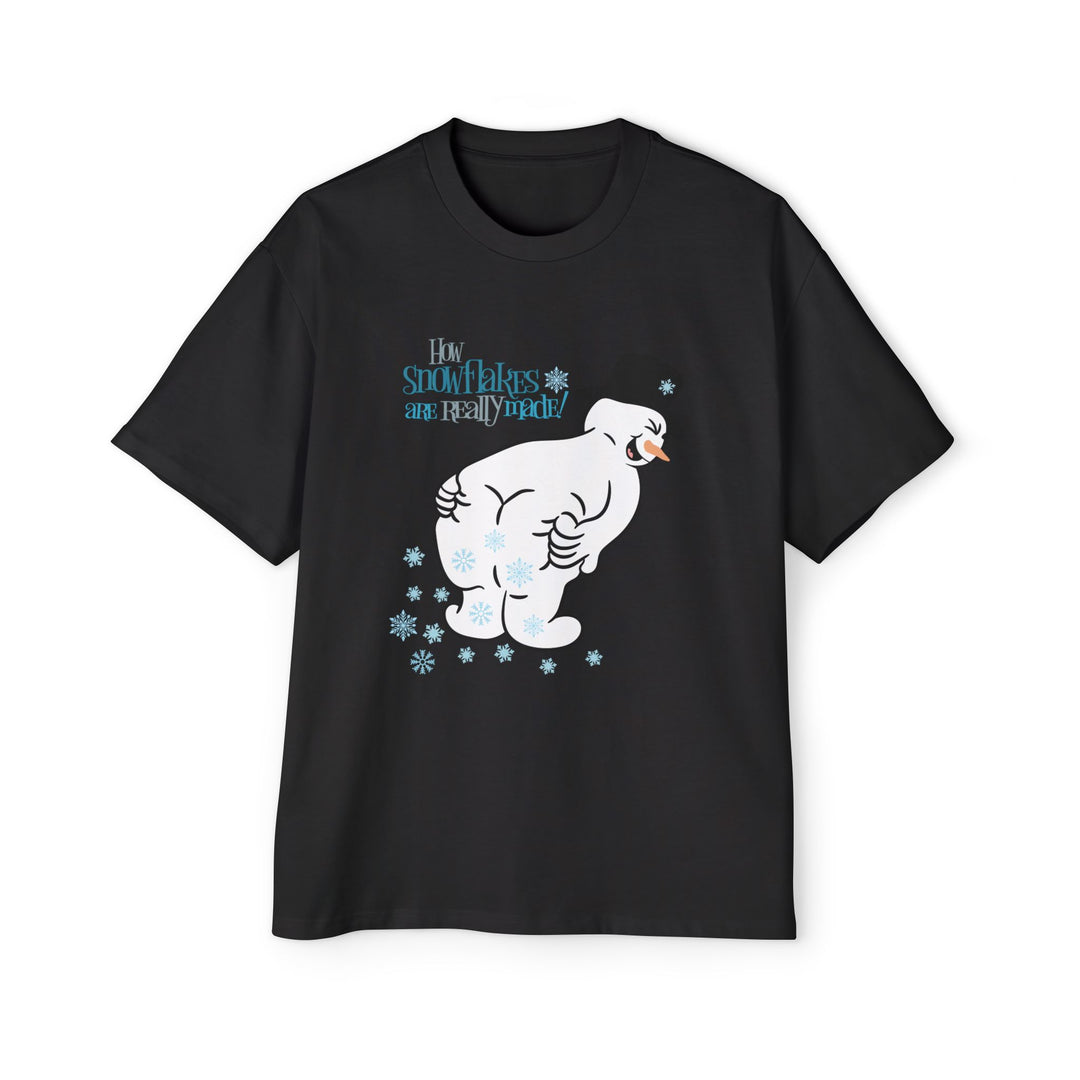 How Snowflakes Are Made - Men's Heavy Oversized Tee