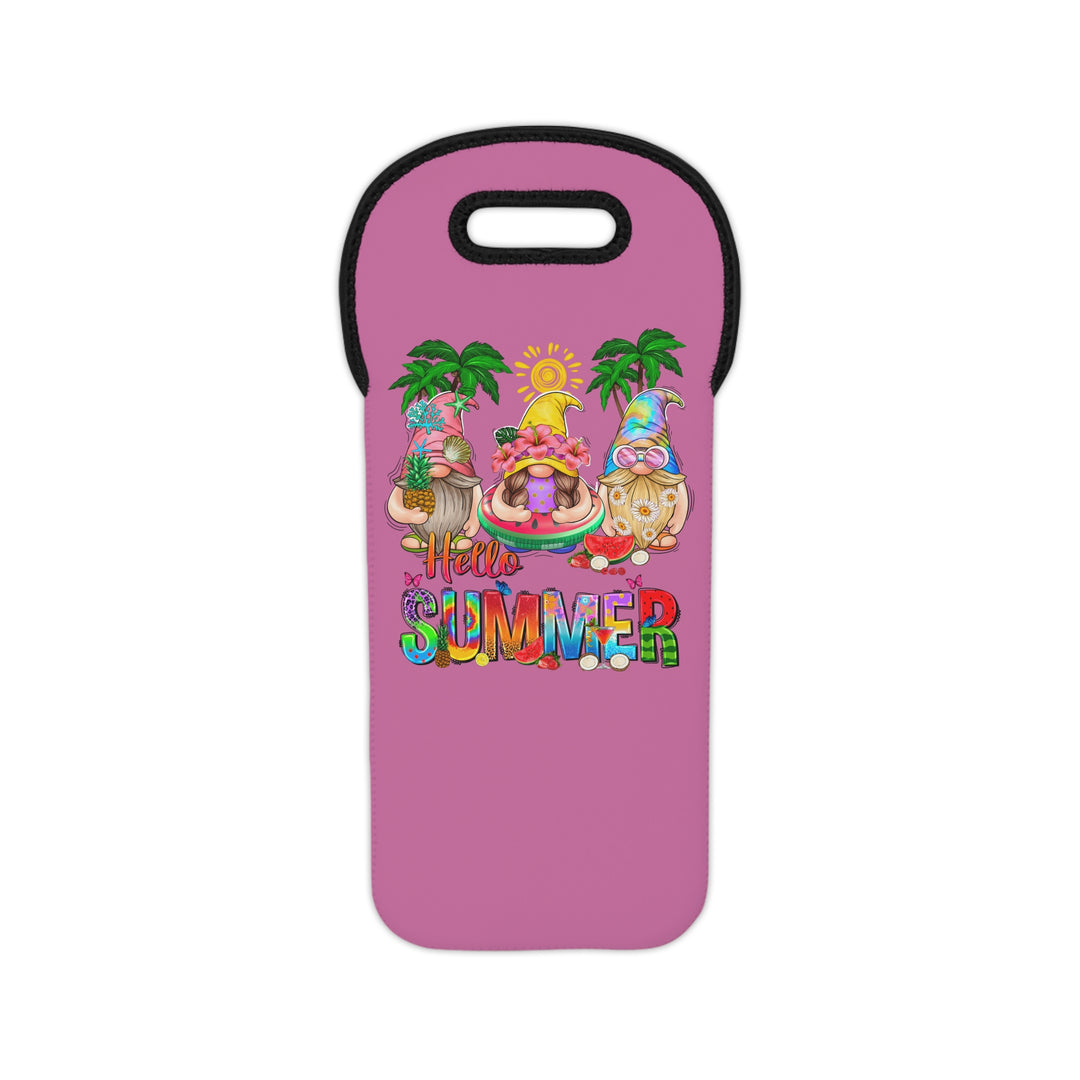 Summer Gnomes - Wine Tote Bag