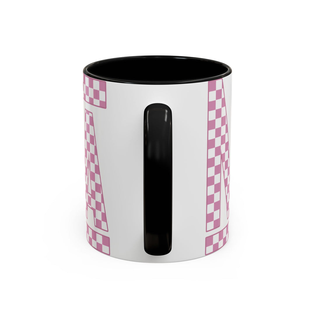 Pink Check Mama - Accent Coffee Mug (11, 15oz)