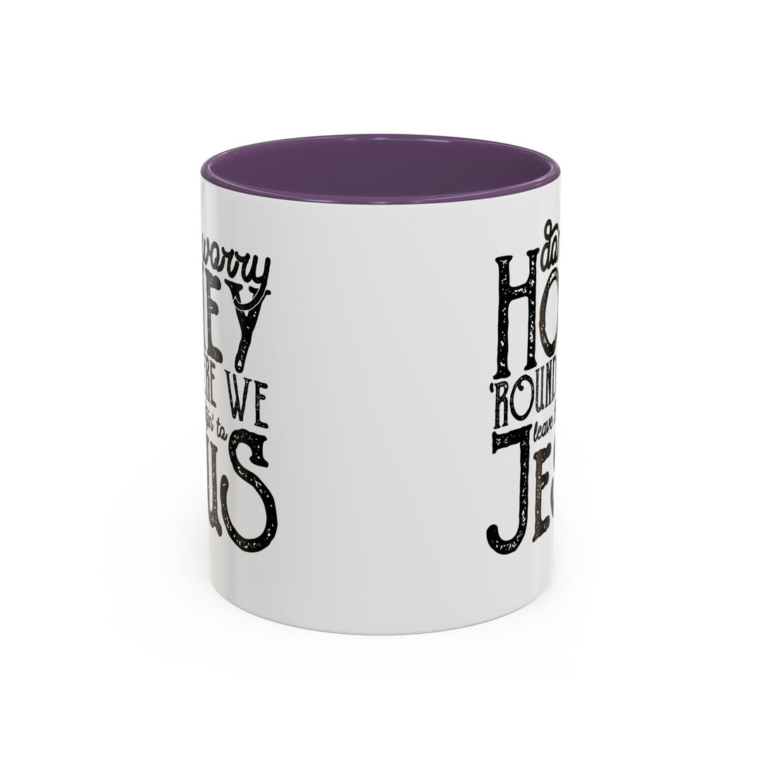 Judgin To Jesus - Accent Coffee Mug (11, 15oz)