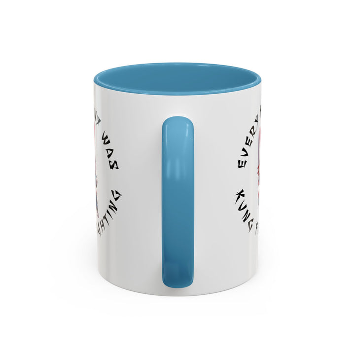 Kung Fu Fighting - Accent Coffee Mug (11, 15oz)