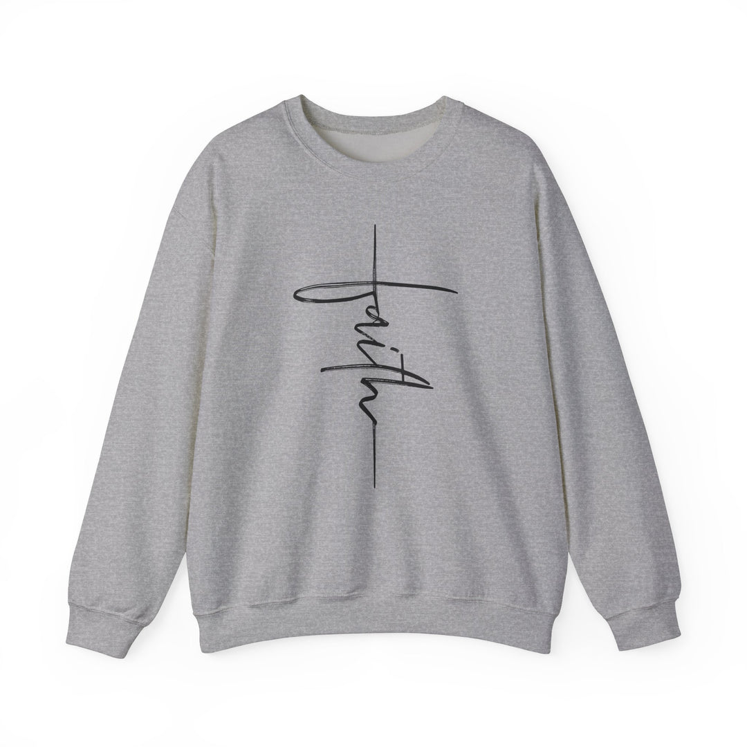 Faith Cross - Unisex Heavy Blend™ Crewneck Sweatshirt