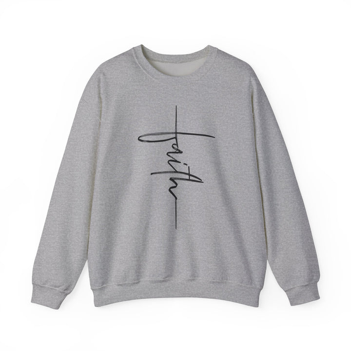Faith Cross - Unisex Heavy Blend™ Crewneck Sweatshirt
