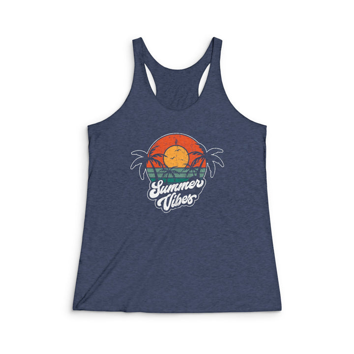 Summer Vibes - Women's Tri-Blend Racerback Tank