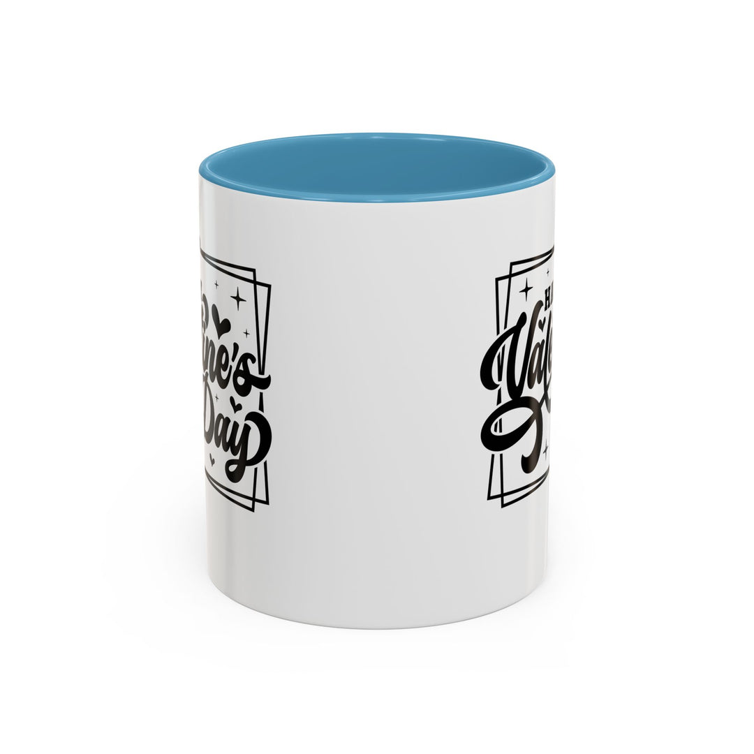Happy Valentine's Day W/Hearts - Accent Coffee Mug (11, 15oz)