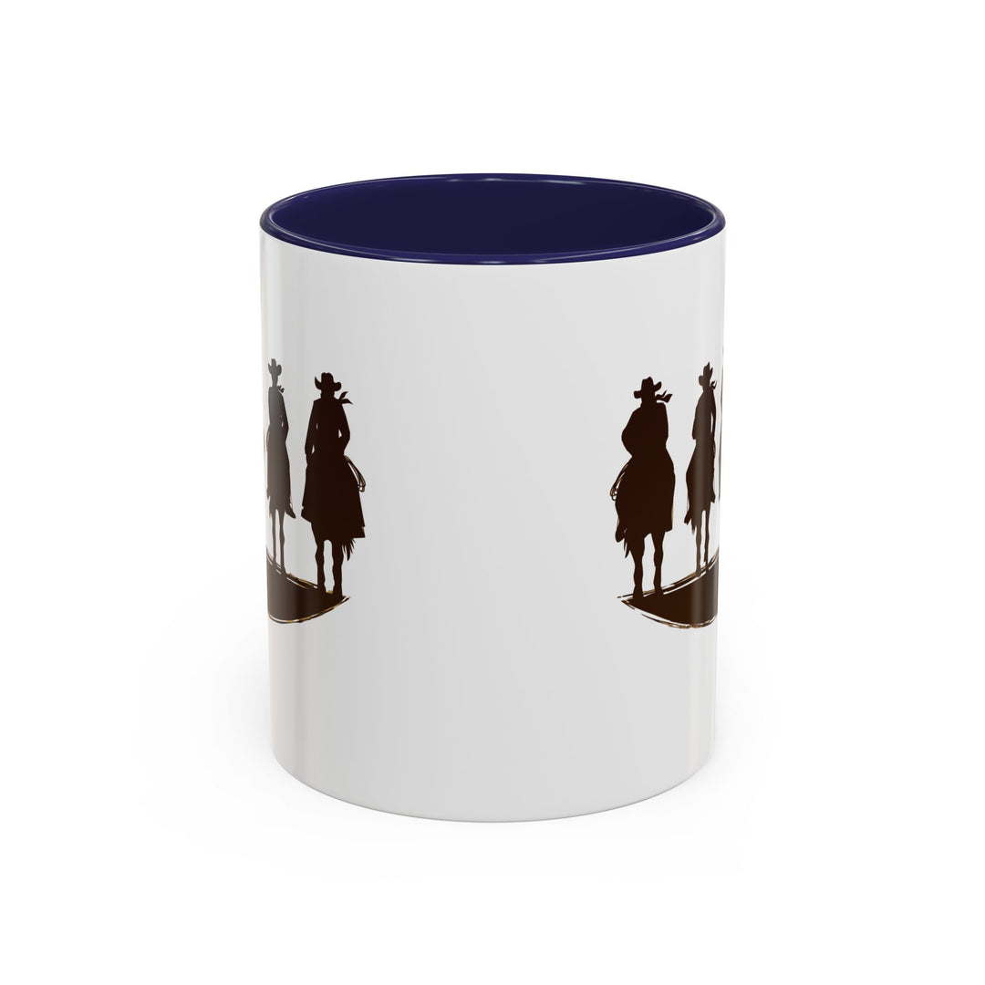 Cowboy Silhouette - Accent Coffee Mug (11, 15oz)