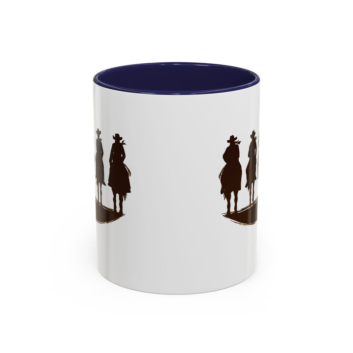 Cowboy Silhouette - Accent Coffee Mug (11, 15oz)