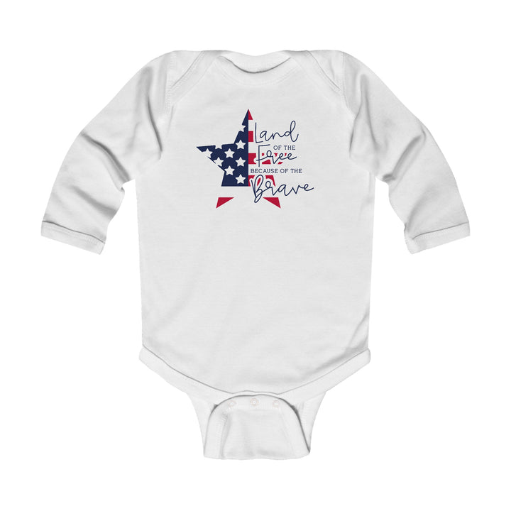 Land Of The Free - Infant Long Sleeve Bodysuit