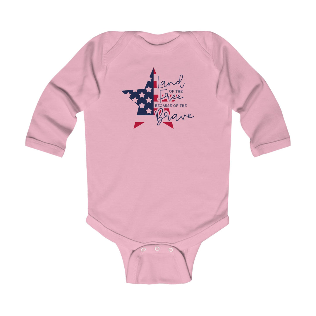 Land Of The Free - Infant Long Sleeve Bodysuit