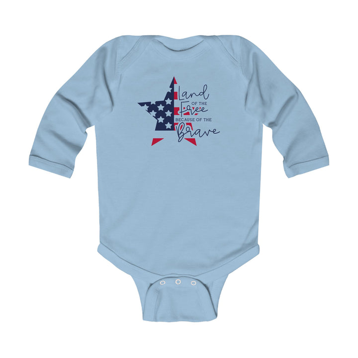 Land Of The Free - Infant Long Sleeve Bodysuit