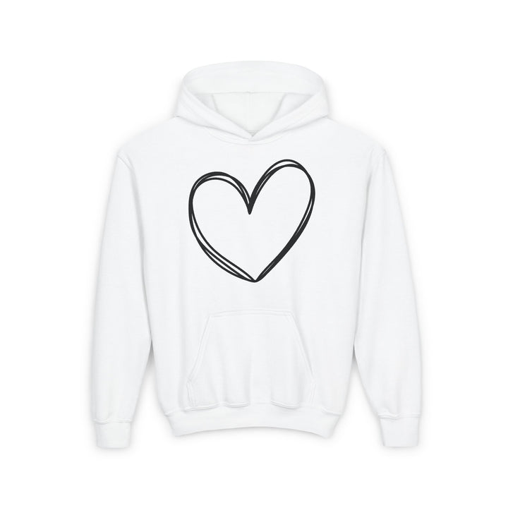 Heart - Youth Heavy Blend Hooded Sweatshirt