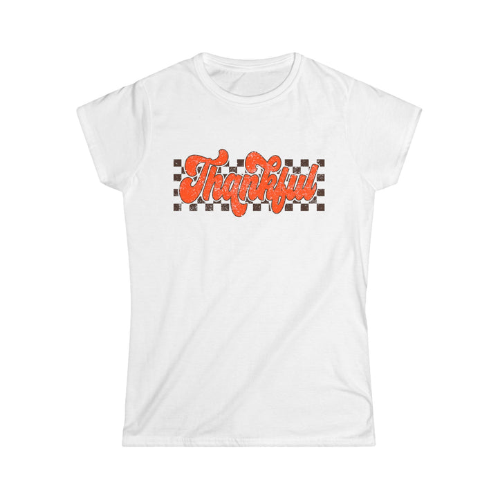 Retro Thankful - Women's Softstyle Tee