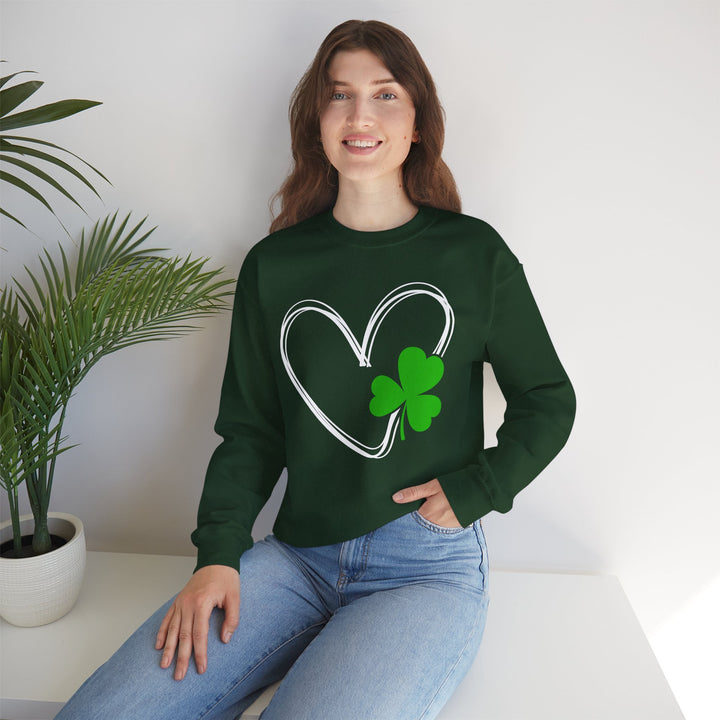 Heart & Clover - Unisex Heavy Blend™ Crewneck Sweatshirt