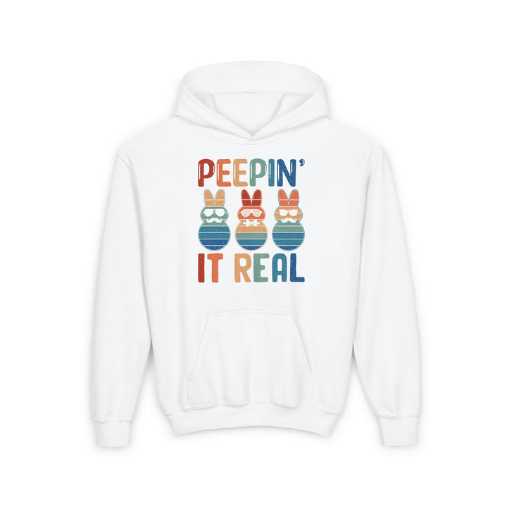 Peepin It Real - Youth Heavy Blend Hooded Sweatshirt