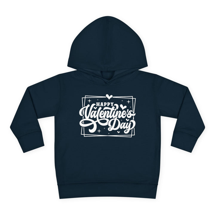 Happy Valentine's Day W/Hearts - Toddler Pullover Fleece Hoodie