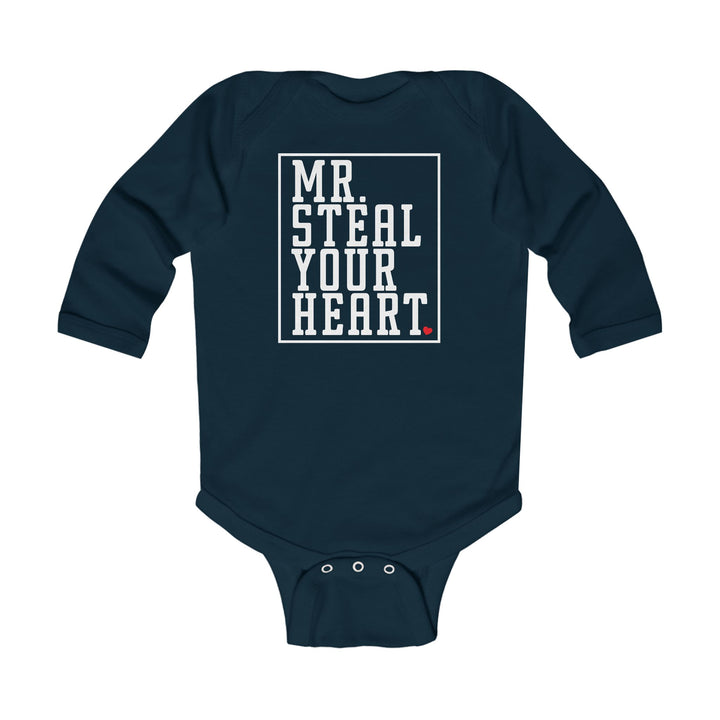 Mr. Steal Your Heart - Infant Long Sleeve Bodysuit