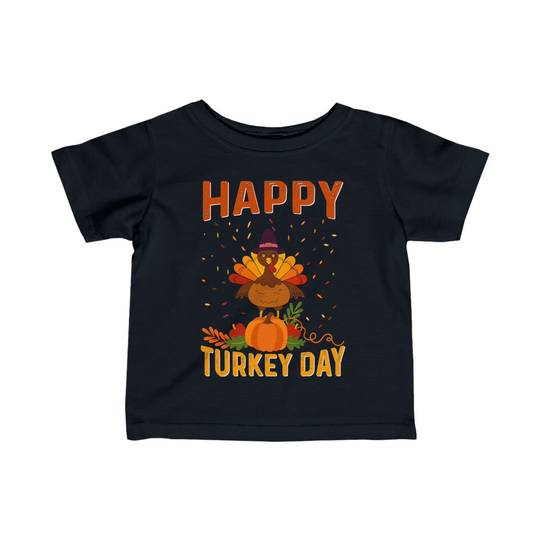 Happy Turkey Day - Infant Fine Jersey Tee