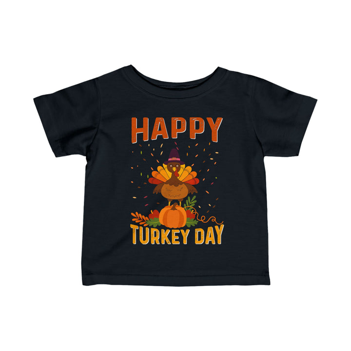 Happy Turkey Day - Infant Fine Jersey Tee