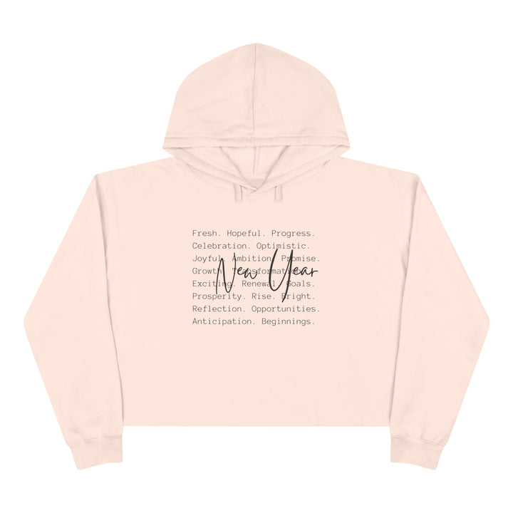 New Year Optimism - Crop Hoodie