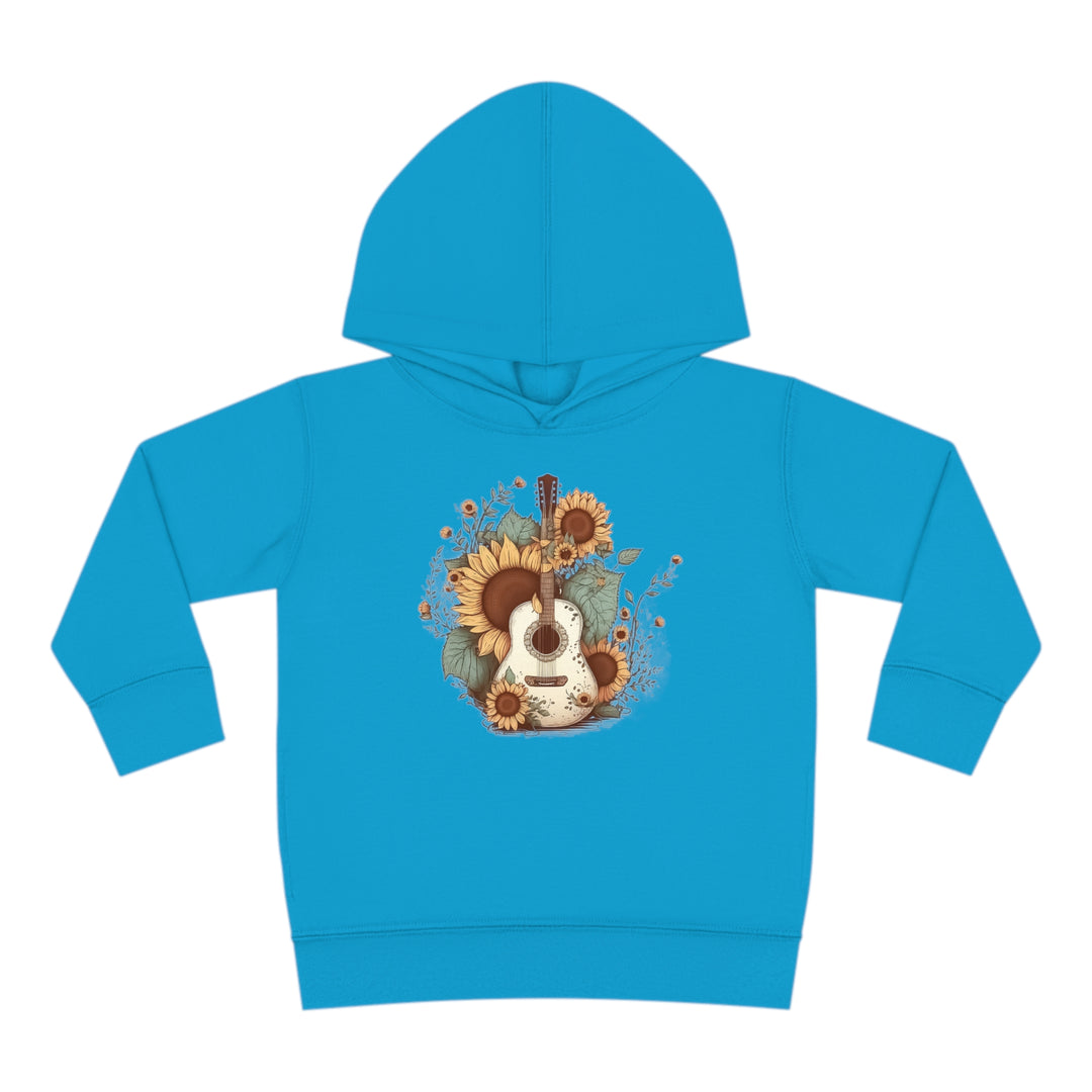 Sunflower Guitar - Toddler Pullover Fleece Hoodie