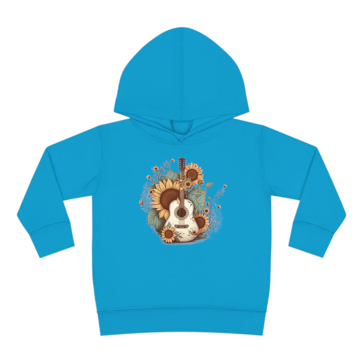 Sunflower Guitar - Toddler Pullover Fleece Hoodie