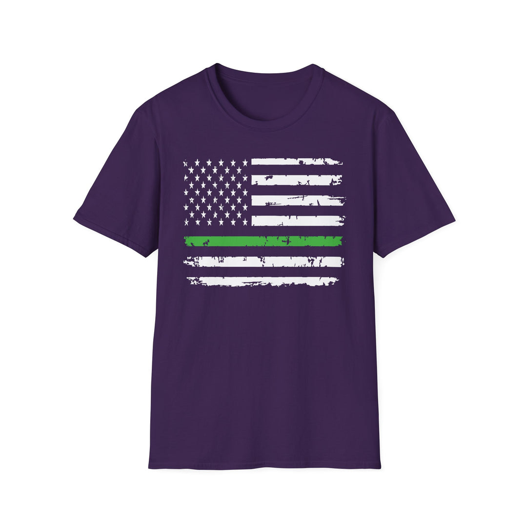Green Line Flag - Unisex Softstyle T-Shirt
