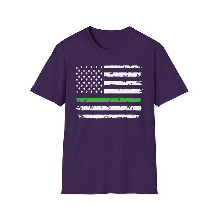 Green Line Flag - Unisex Softstyle T-Shirt