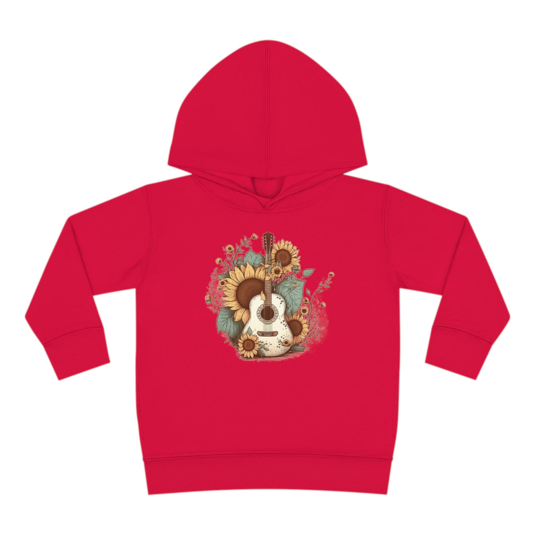 Sunflower Guitar - Toddler Pullover Fleece Hoodie