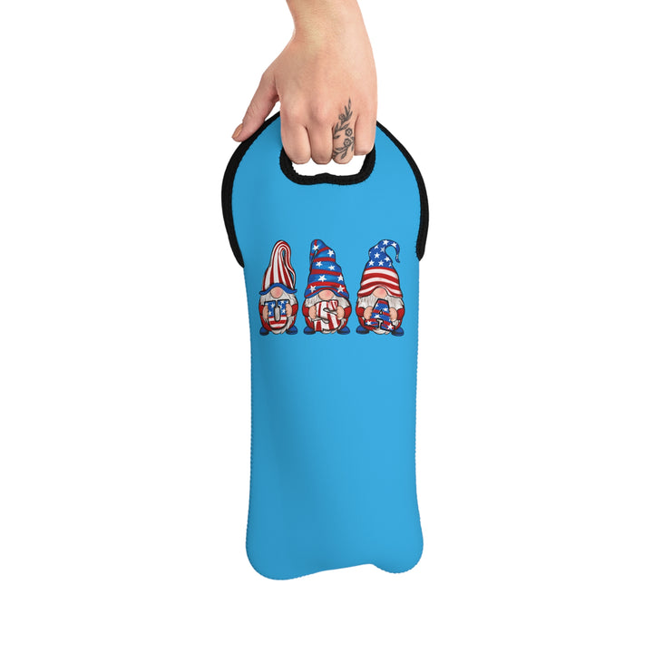 4th Of July Gnomes - Wine Tote Bag