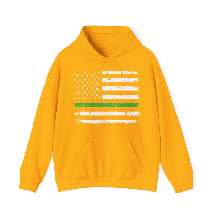 Green Line Flag - Unisex Heavy Blend™ Hooded Sweatshirt