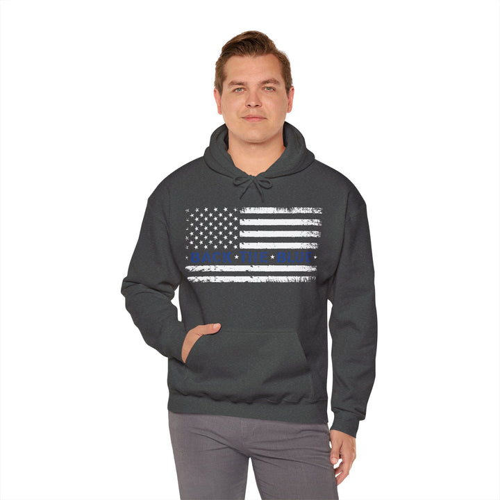 Back The Blue - Unisex Heavy Blend™ Hooded Sweatshirt