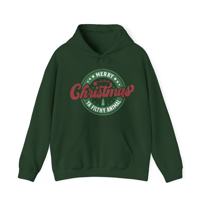 Merry Christmas Ya Filthy Animal - Unisex Heavy Blend™ Hooded Sweatshirt