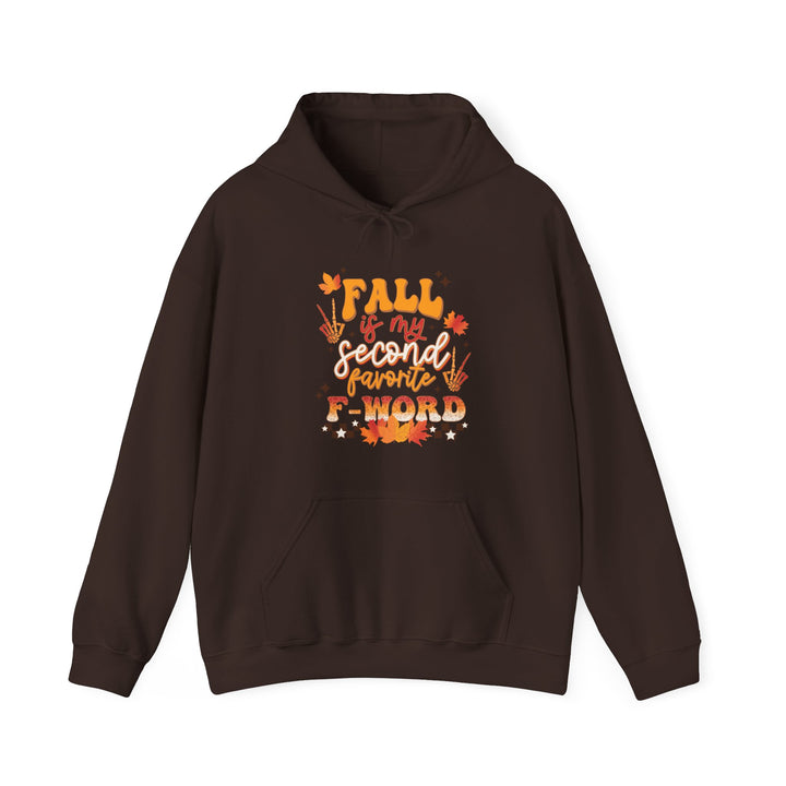 Fall Is My Second Favorite F Word - Unisex Heavy Blend™ Hooded Sweatshirt
