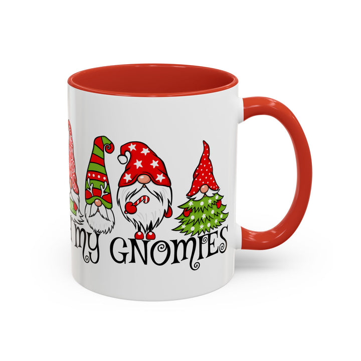 Christmas With My Gnomies - Accent Coffee Mug (11, 15oz)