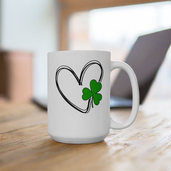 Heart & Clover - Ceramic Mug, (11oz, 15oz)