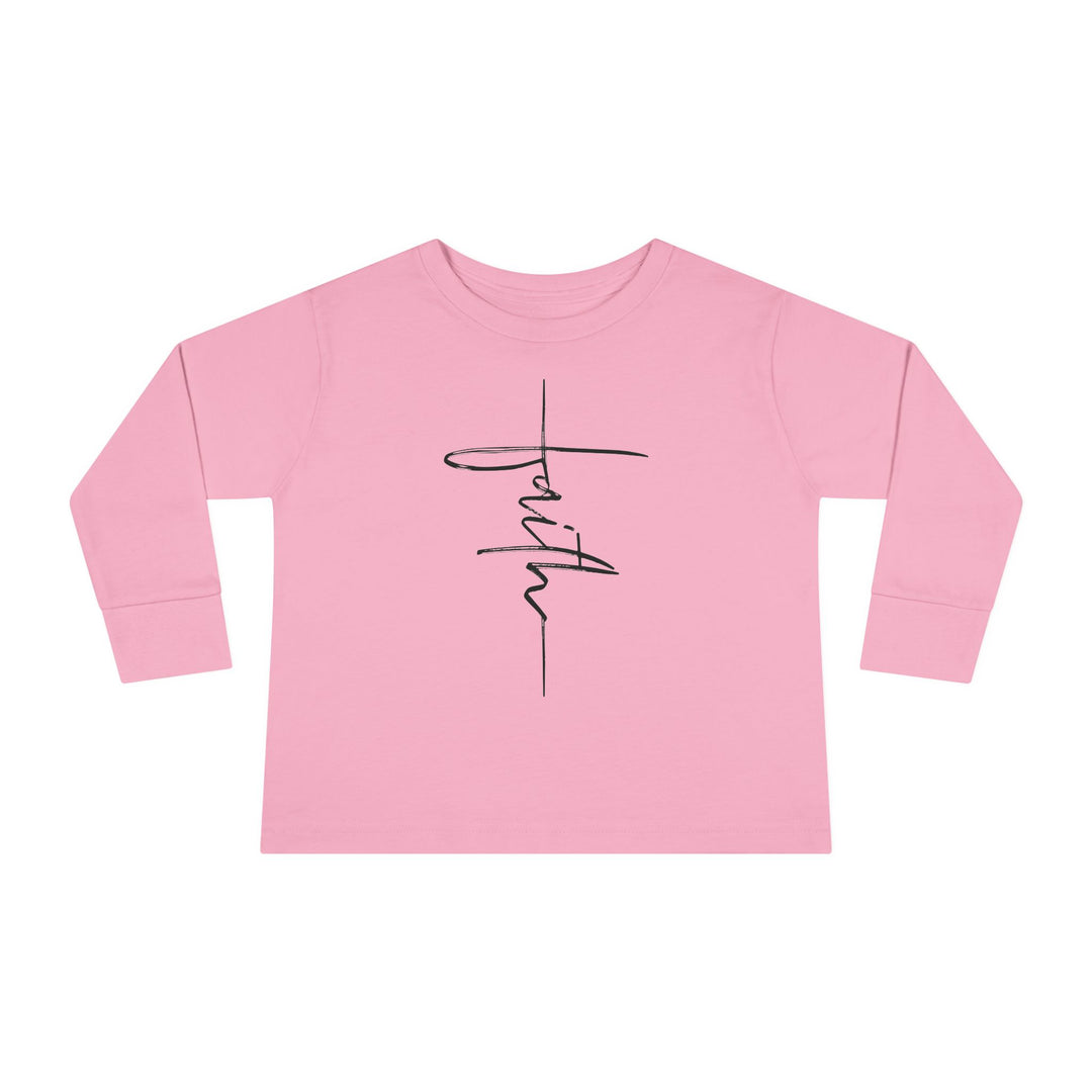 Faith Cross - Toddler Long Sleeve Tee