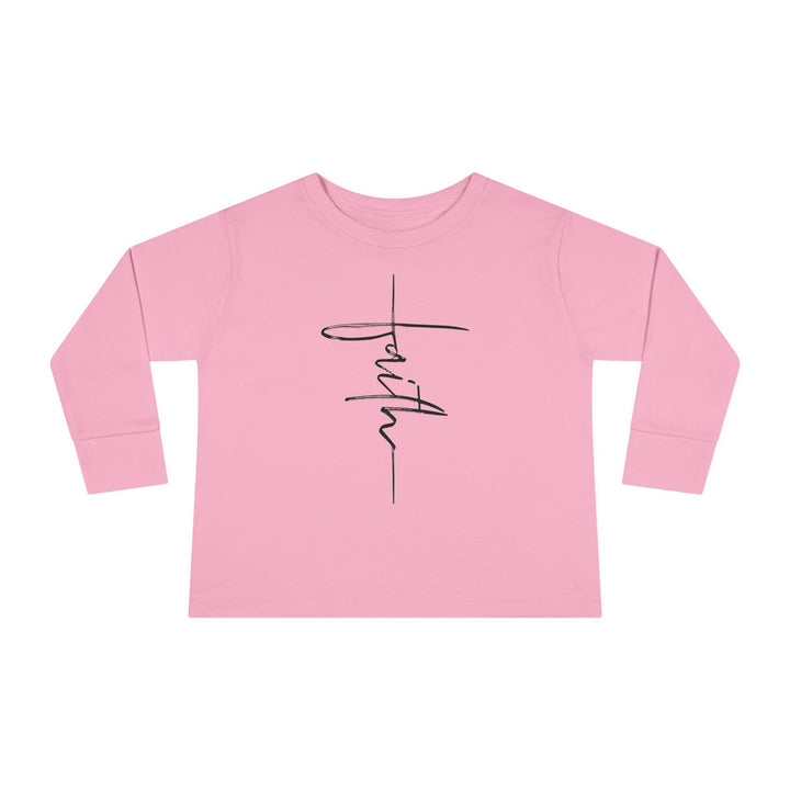 Faith Cross - Toddler Long Sleeve Tee