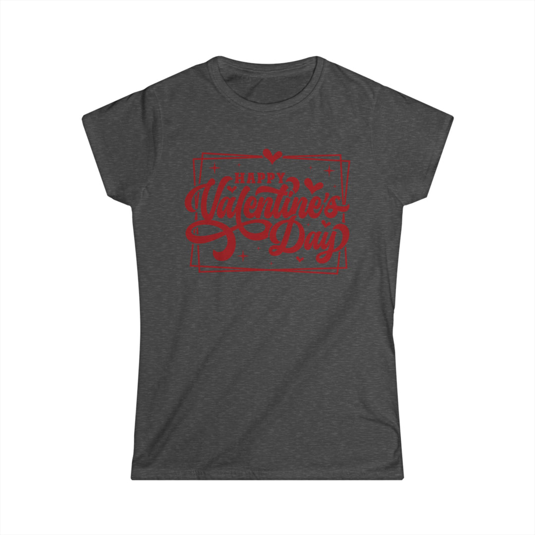 Happy Valentine's Day W/Hearts - Women's Softstyle Tee
