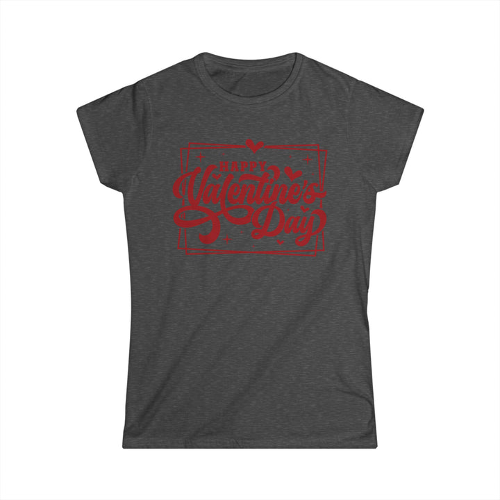 Happy Valentine's Day W/Hearts - Women's Softstyle Tee