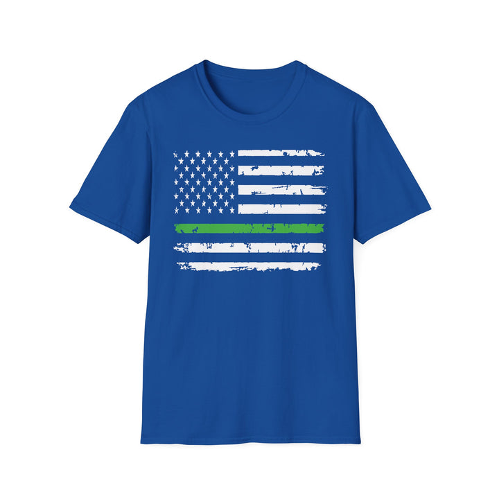 Green Line Flag - Unisex Softstyle T-Shirt