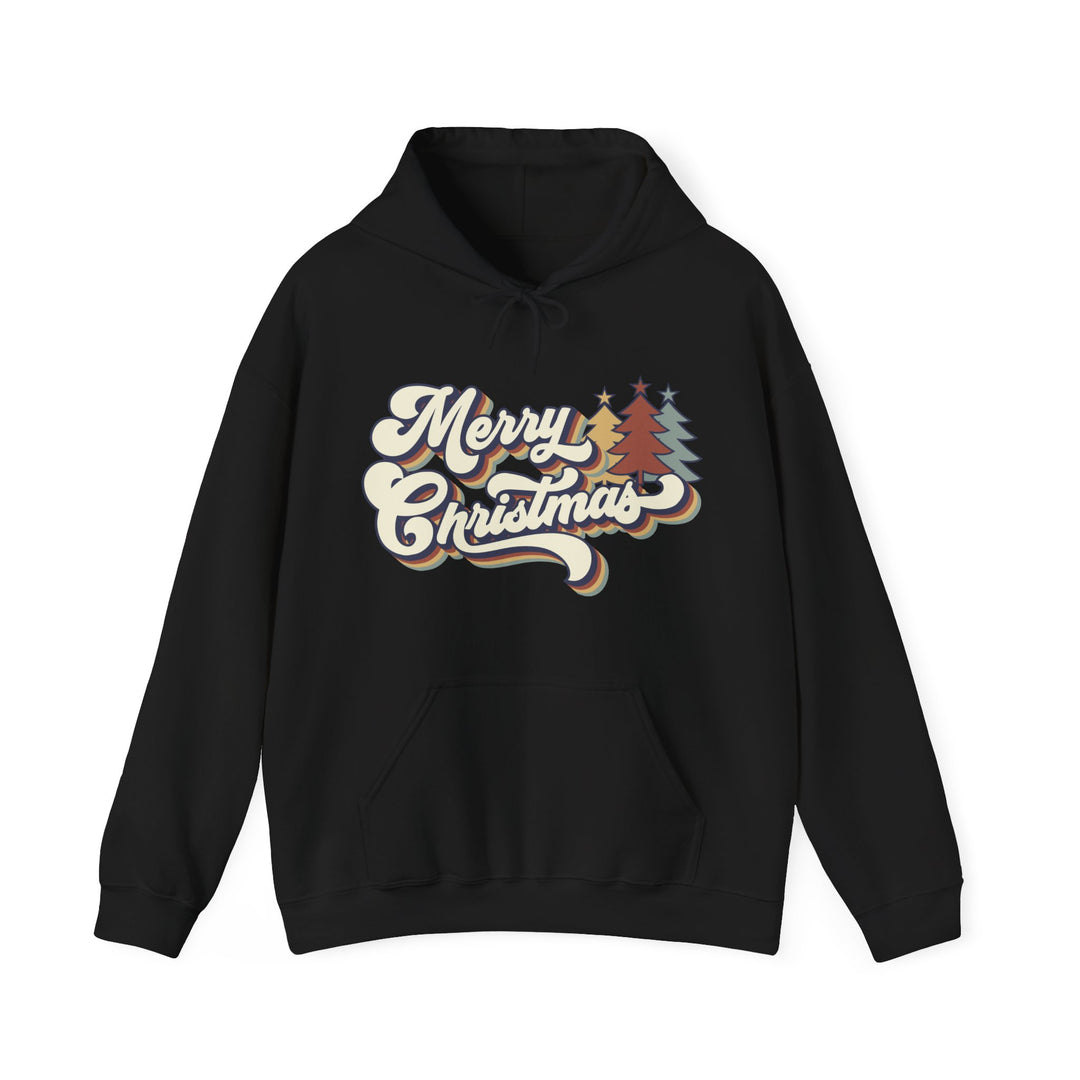 Retro Merry Christmas - Unisex Heavy Blend™ Hooded Sweatshirt